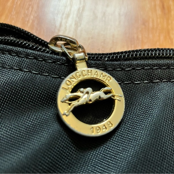 Longchamp Nylon Le Pliage Hobo Crossbody Bag - Black - Picture 3 of 11